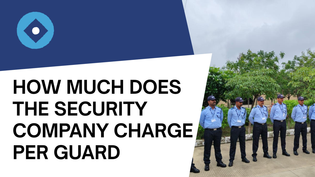 How much does the security company charge per guard